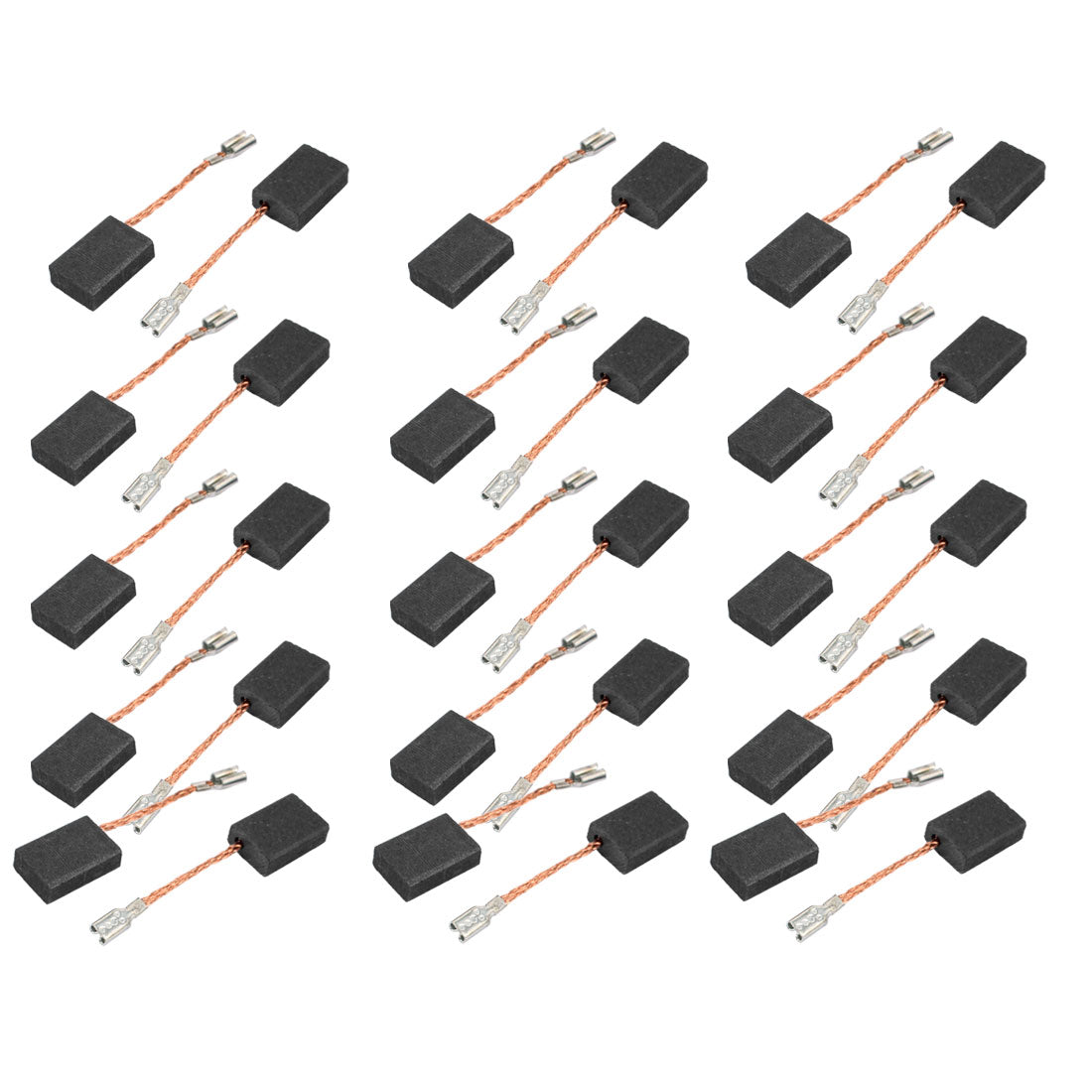 Harfington 15 Pairs 43x15x10x5mm Carbon Brushes for Electric Hammer Drill Motor No Spring