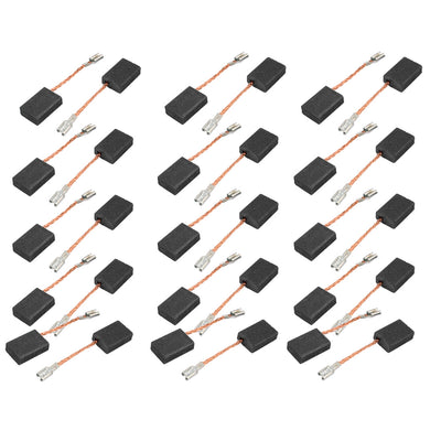 Harfington 15 Pairs 43x15x10x5mm Carbon Brushes for Electric Hammer Drill Motor No Spring