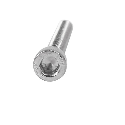 Harfington M6 x 55mm Thread 304 Stainless Steel Hex Socket Head Cap Screw Bolt DIN912 20pcs