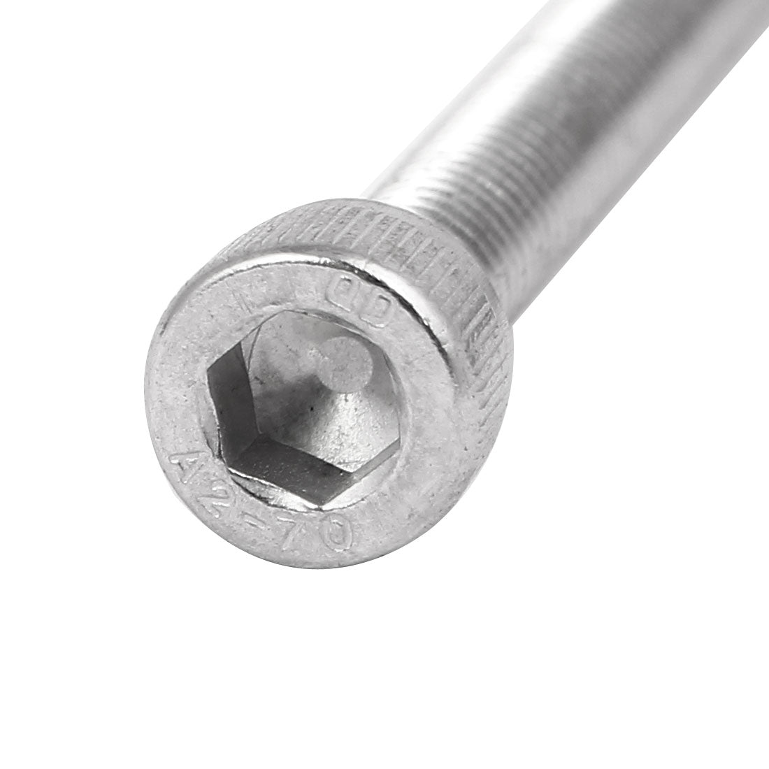 Harfington M6 x 60mm Thread 304 Stainless Steel Hex Socket Head Cap Screw Bolt DIN912 6pcs
