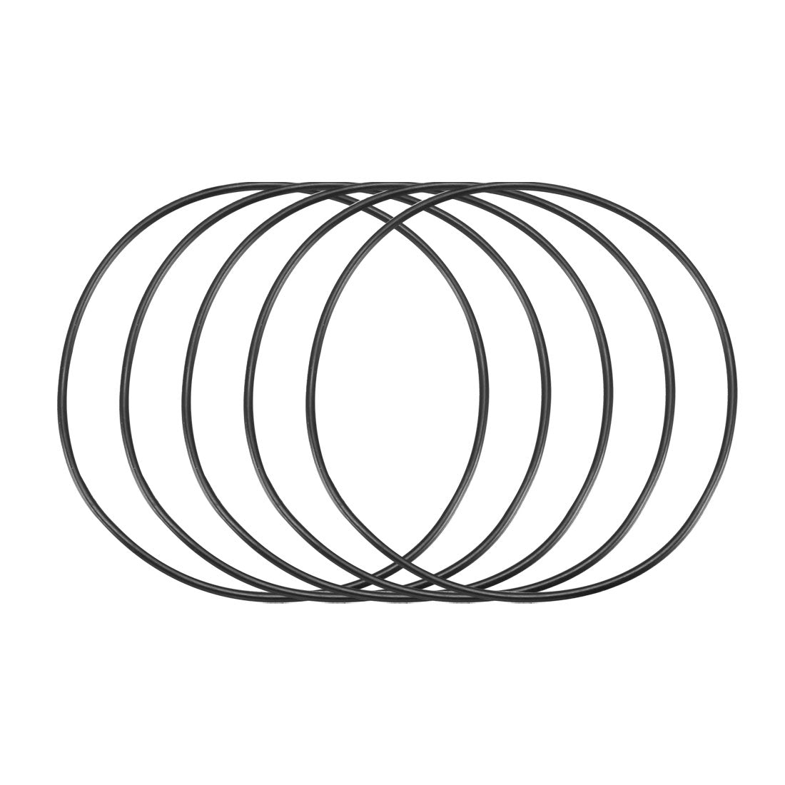 Harfington Nitrile Rubber O-Rings, Metric Nitrile Rubber Sealing Gasket Black Pack of 30