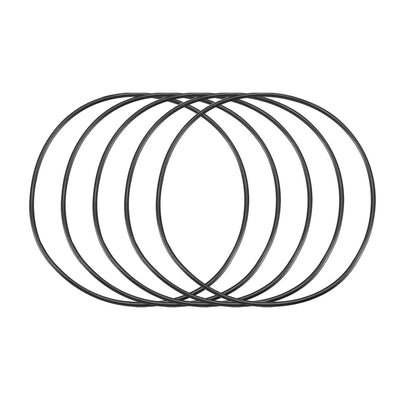 Harfington Nitrile Rubber O-Rings, Metric Nitrile Rubber Sealing Gasket Black Pack of 30