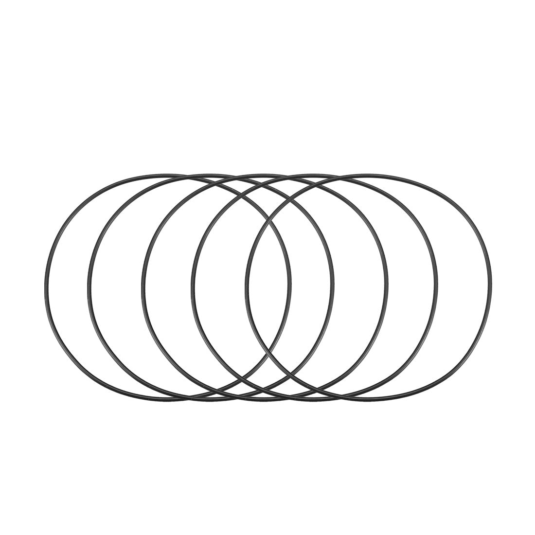 Harfington Nitrile Rubber O-Rings, Metric Buna-N Sealing Gasket 50Pcs