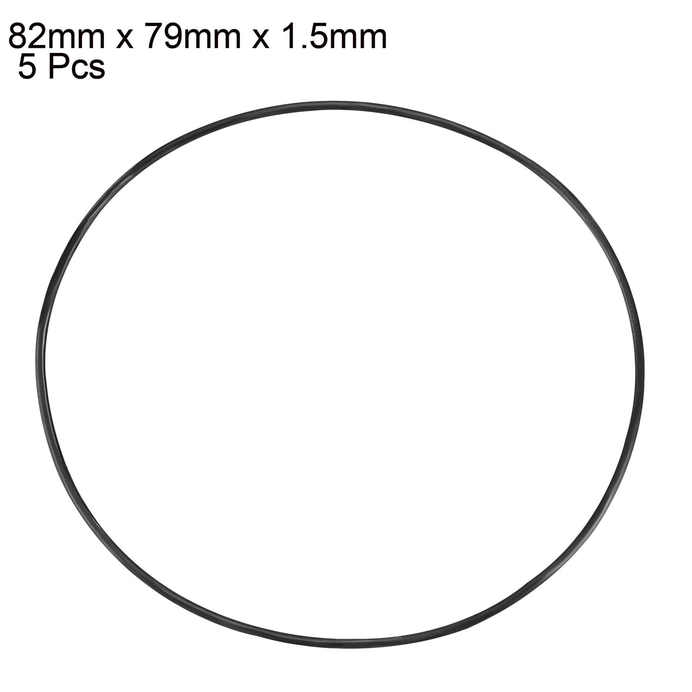 Harfington Nitrile Rubber O-Rings, Metric Nitrile Rubber Sealing Gasket 5Pcs