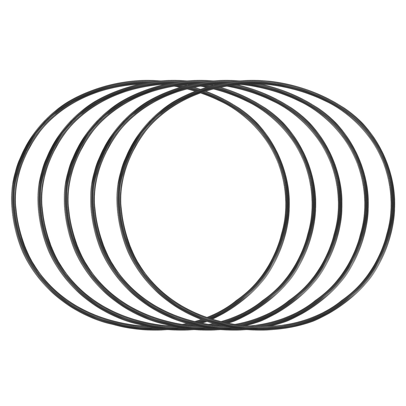 Harfington Nitrile Rubber O-Rings, Metric Nitrile Rubber Sealing Gasket 5Pcs