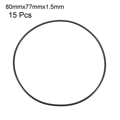 Harfington Nitrile Rubber O-Rings, Metric Nitrile Rubber Sealing Gasket, Pack of 15