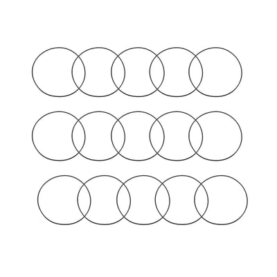 Harfington Nitrile Rubber O-Rings, Metric Nitrile Rubber Sealing Gasket, Pack of 15