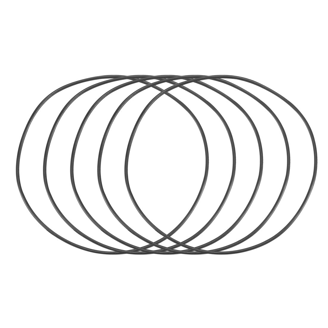 Harfington Nitrile Rubber O-Rings Metric Buna-N Sealing Gasket, 50Pcs