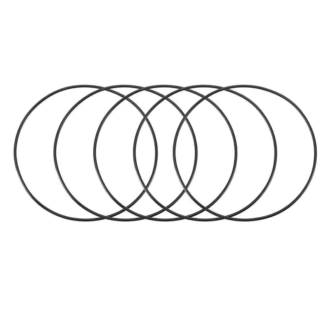 Harfington Nitrile Rubber O-Rings, Metric Nitrile Rubber Sealing Gasket Black Pack of 30