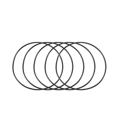 Harfington Nitrile Rubber O-Rings, Metric Nitrile Rubber Sealing Gasket Black Pack of 30