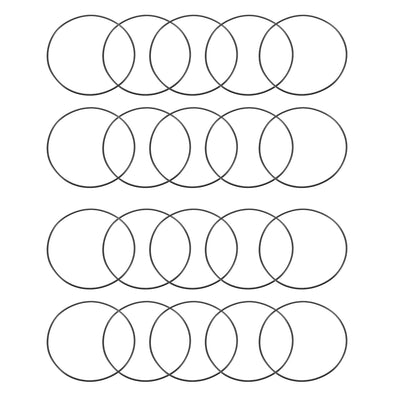 Harfington Nitrile Rubber O-Rings Metric Buna-N Sealing Gasket 20Pcs