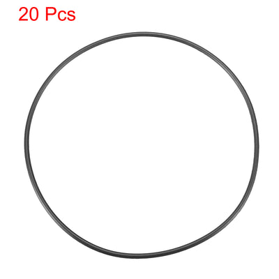 Harfington Nitrile Rubber O-Rings Metric Buna-N Sealing Gasket 20Pcs