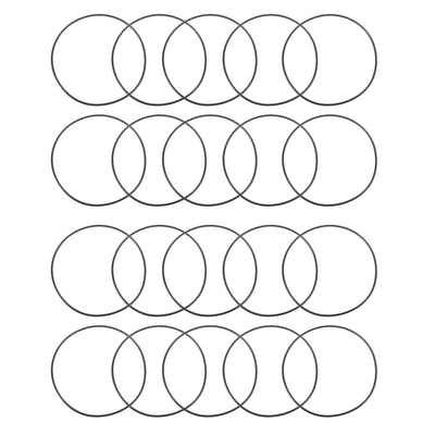 Harfington Nitrile Rubber O-Rings Metric Buna-N Sealing Gasket 20Pcs