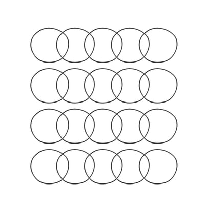 Harfington Nitrile Rubber O-Rings Metric Buna-N Sealing Gasket 20Pcs