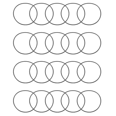 Harfington Nitrile Rubber O-Rings Metric Buna-N Sealing Gasket 20Pcs