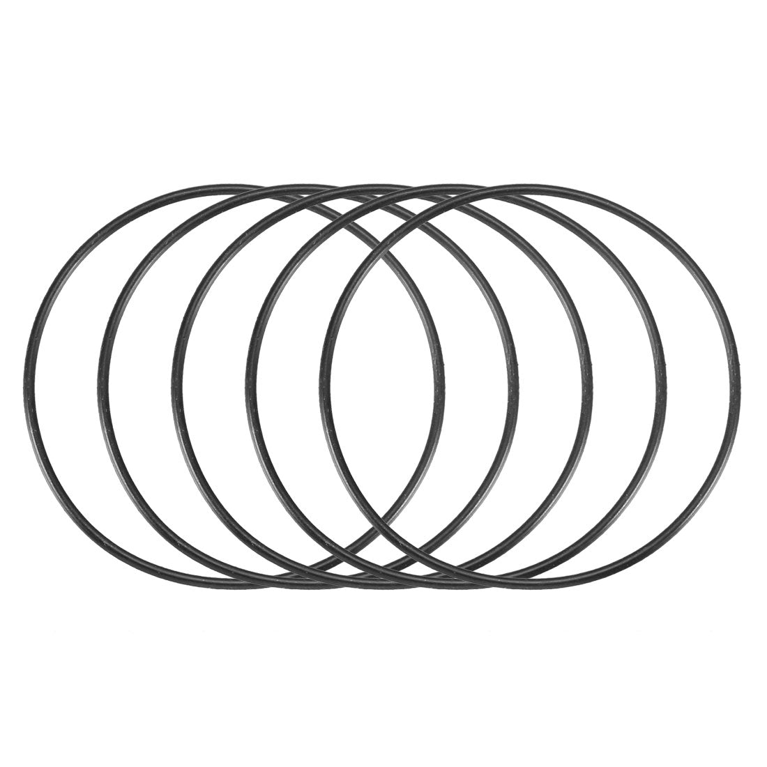 Harfington Nitrile Rubber O-Rings, Metric Nitrile Rubber Sealing Gasket Black Pack of 30