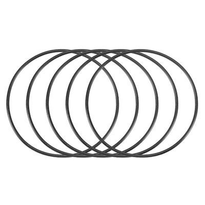 Harfington Nitrile Rubber O-Rings, Metric Nitrile Rubber Sealing Gasket Black Pack of 30