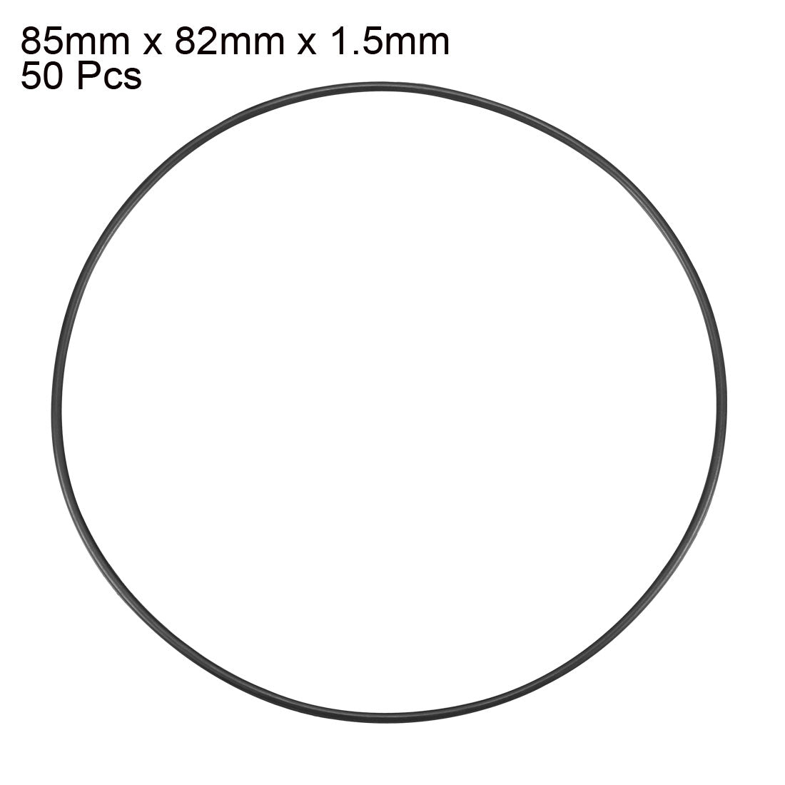 Harfington Nitrile Rubber O-Rings Metric Buna-N Sealing Gasket, 50Pcs