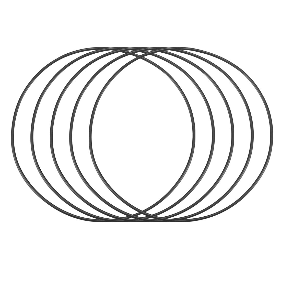 Harfington Nitrile Rubber O-Rings Metric Buna-N Sealing Gasket, 50Pcs