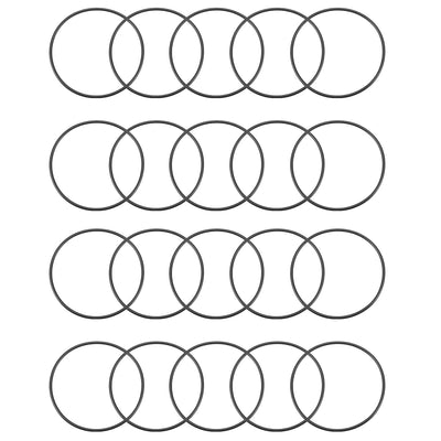Harfington Nitrile Rubber O-Rings Metric Buna-N Sealing Gasket 20Pcs