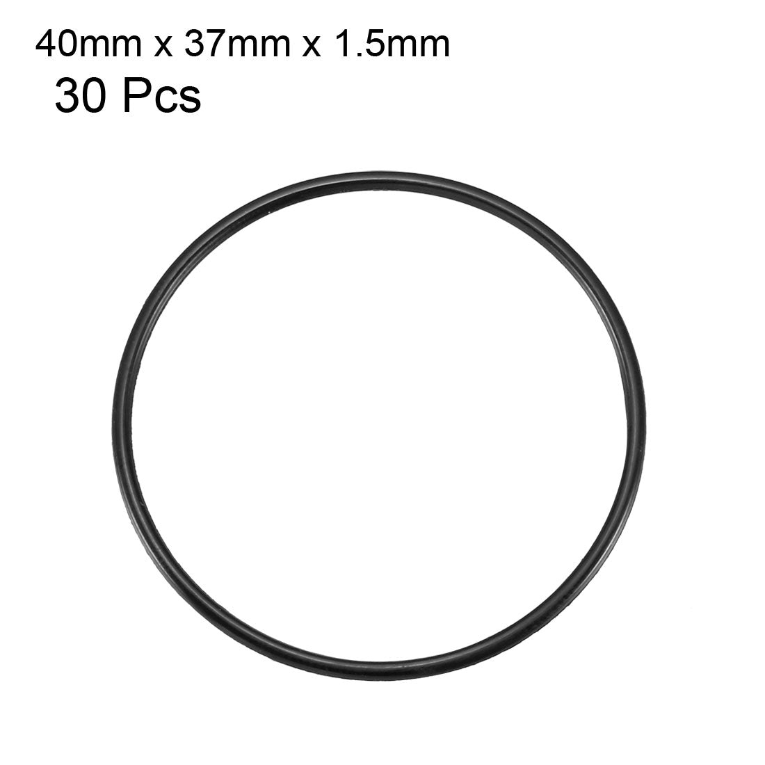 Harfington Nitrile Rubber O-Rings, Metric Nitrile Rubber Sealing Gasket Black Pack of 30