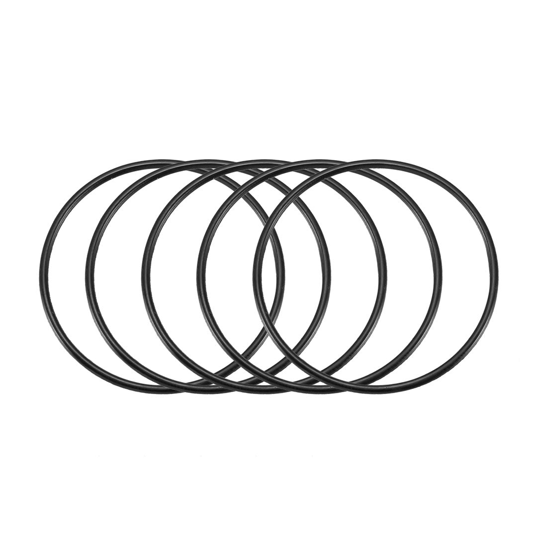 Harfington Nitrile Rubber O-Rings, Metric Nitrile Rubber Sealing Gasket Black Pack of 30