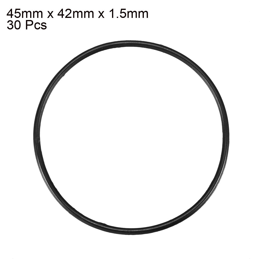 Harfington Nitrile Rubber O-Rings, Metric Nitrile Rubber Sealing Gasket Black Pack of 30