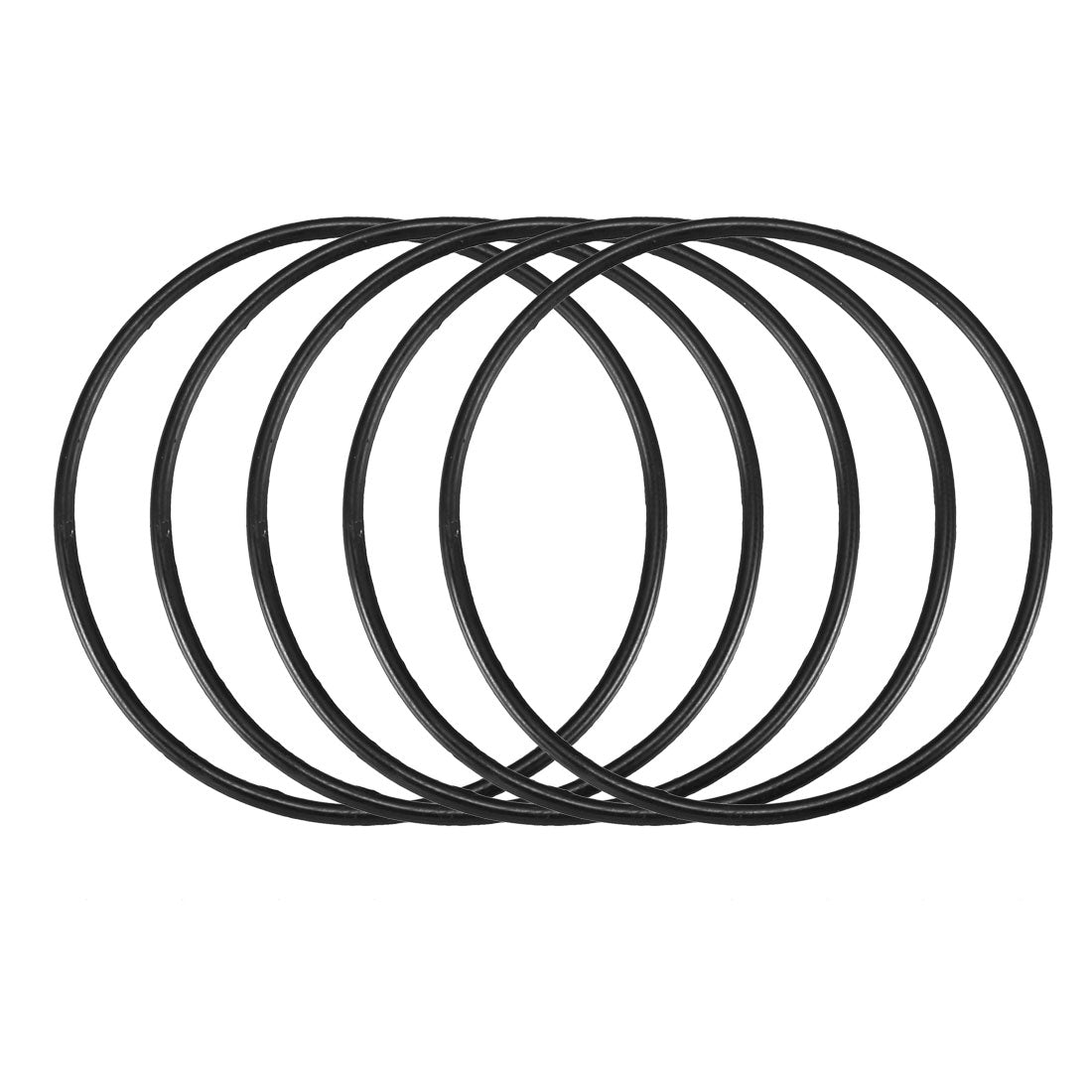 Harfington Nitrile Rubber O-Rings, Metric Nitrile Rubber Sealing Gasket Black Pack of 30