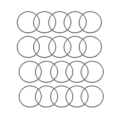 Harfington Nitrile Rubber O-Rings Metric Buna-N Sealing Gasket 20Pcs