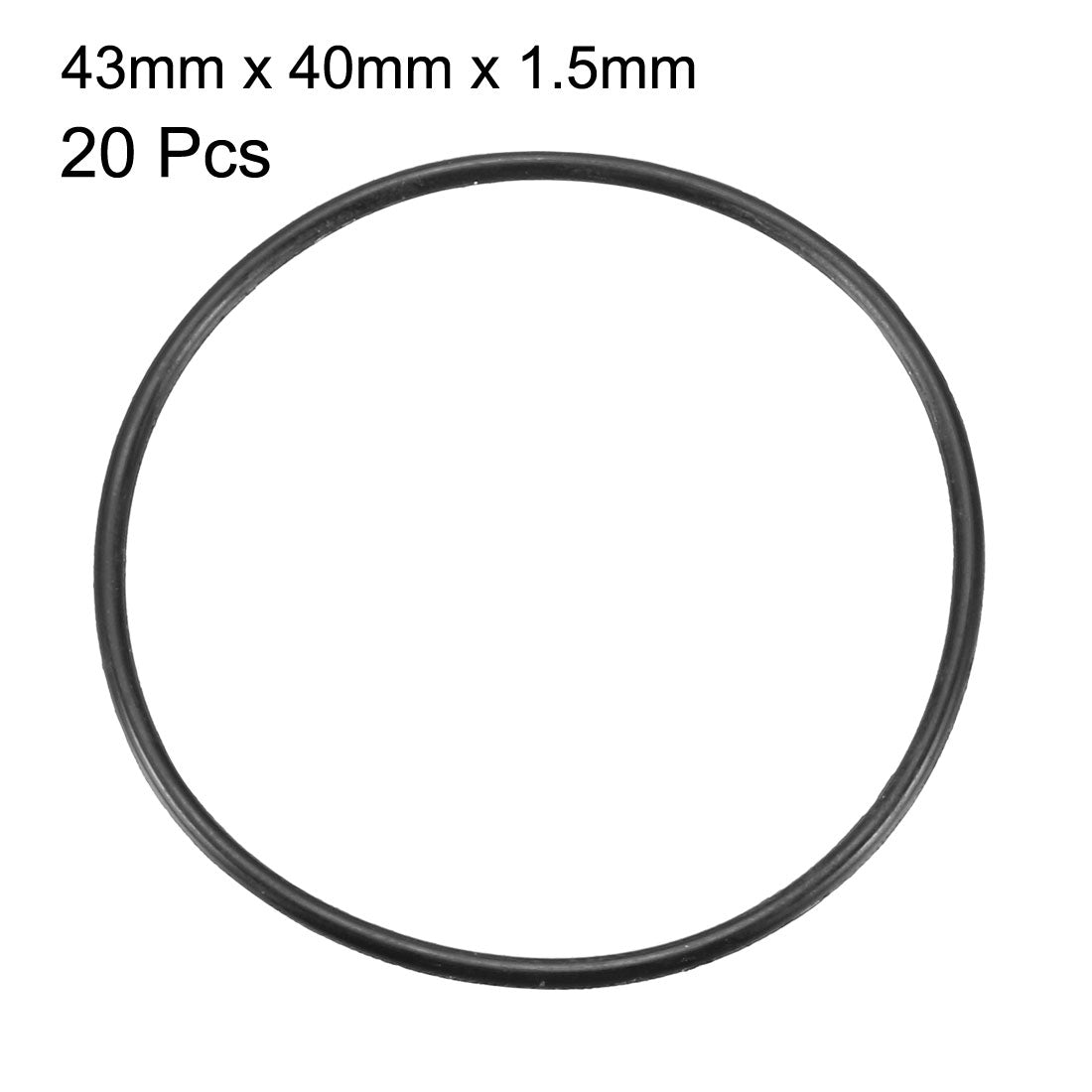 Harfington Nitrile Rubber O-Rings Metric Buna-N Sealing Gasket 20Pcs
