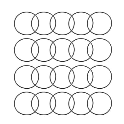 Harfington Nitrile Rubber O-Rings Metric Buna-N Sealing Gasket 20Pcs