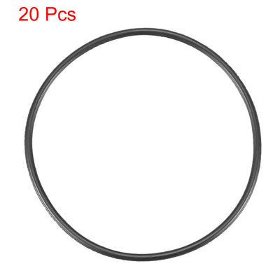 Harfington Nitrile Rubber O-Rings Metric Buna-N Sealing Gasket 20Pcs