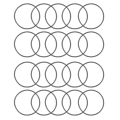 Harfington Nitrile Rubber O-Rings Metric Buna-N Sealing Gasket 20Pcs