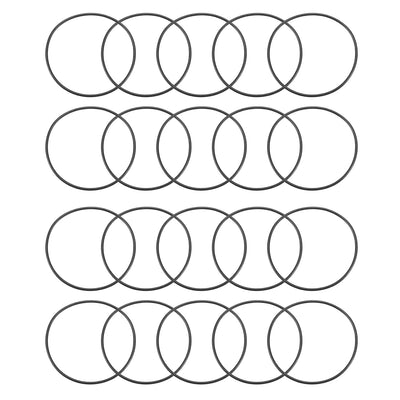 Harfington Nitrile Rubber O-Rings Metric Buna-N Sealing Gasket 20Pcs