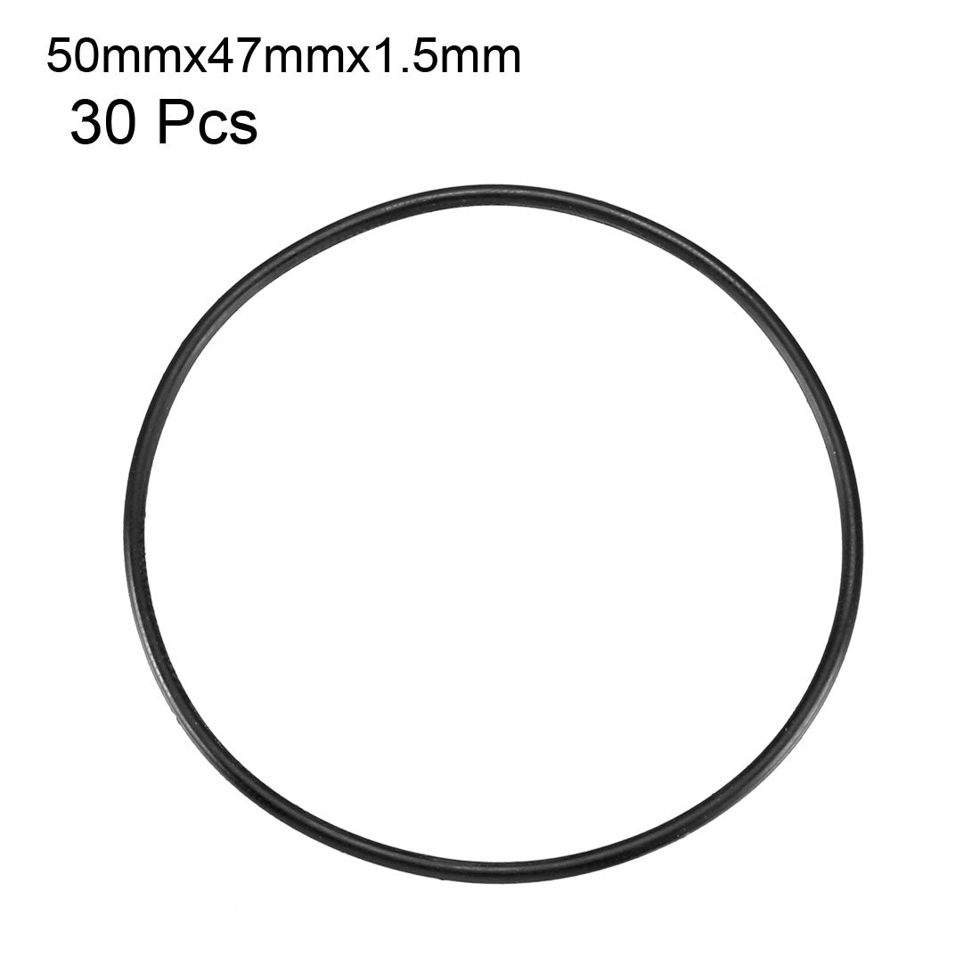 Harfington Nitrile Rubber O-Rings, Metric Nitrile Rubber Sealing Gasket Black Pack of 30