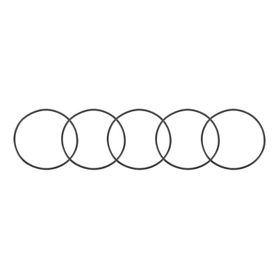 Harfington Nitrile Rubber O-Rings, Metric Nitrile Rubber Sealing Gasket Black Pack of 30