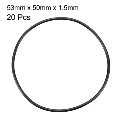 Harfington Nitrile Rubber O-Rings Metric Buna-N Sealing Gasket 20Pcs