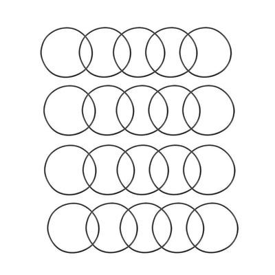 Harfington Nitrile Rubber O-Rings Metric Buna-N Sealing Gasket 20Pcs
