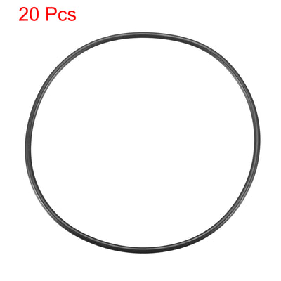 Harfington Nitrile Rubber O-Rings Metric Buna-N Sealing Gasket 20Pcs