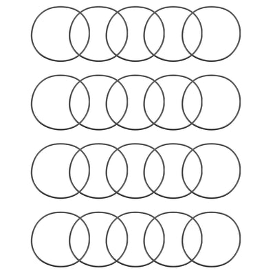 Harfington Nitrile Rubber O-Rings Metric Buna-N Sealing Gasket 20Pcs