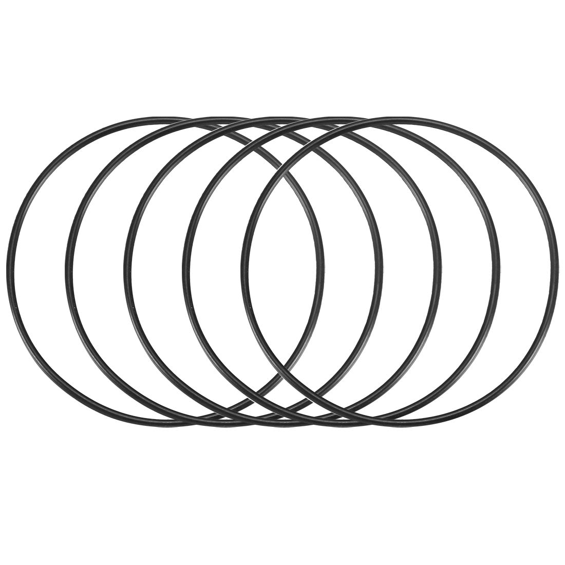 Harfington Nitrile Rubber O-Rings, Metric Nitrile Rubber Sealing Gasket Black Pack of 30