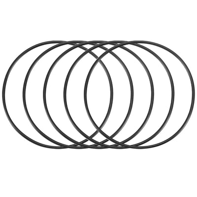 Harfington Nitrile Rubber O-Rings, Metric Nitrile Rubber Sealing Gasket Black Pack of 30