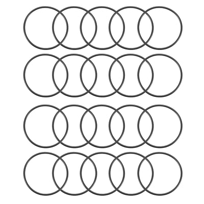 Harfington Nitrile Rubber O-Rings Metric Buna-N Sealing Gasket 20Pcs
