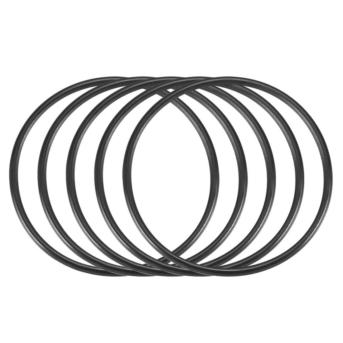 Harfington Nitrile Rubber O-Rings Metric Buna-N Sealing Gasket, 50Pcs