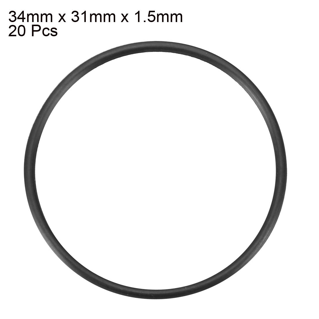 Harfington Nitrile Rubber O-Rings, Metric Nitrile Rubber Sealing Gasket, Pack of 20