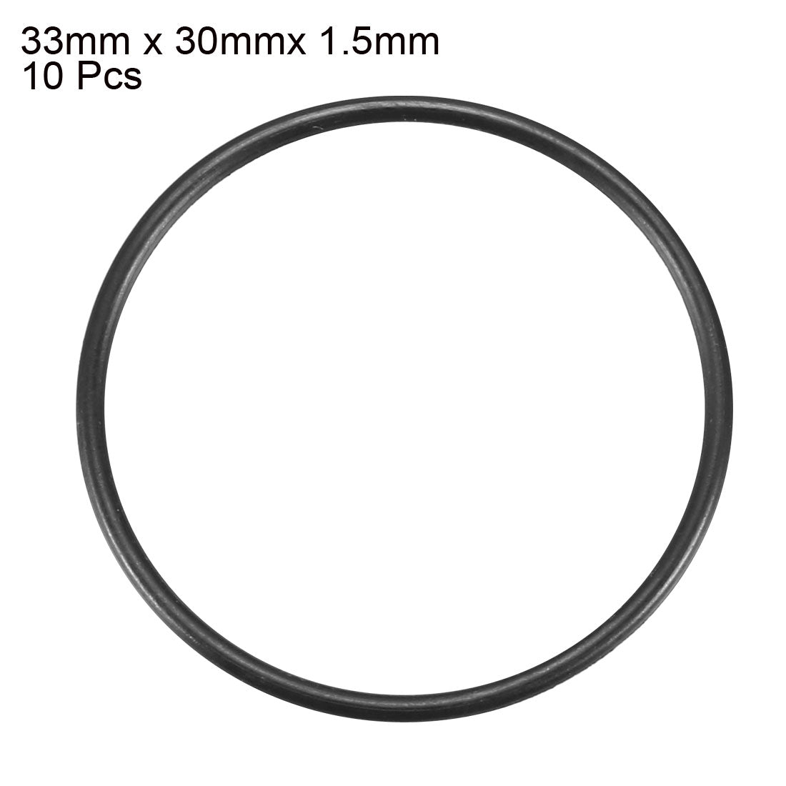 Harfington Nitrile Rubber O-Rings, Metric Nitrile Rubber Sealing Gasket Black Pack of 10