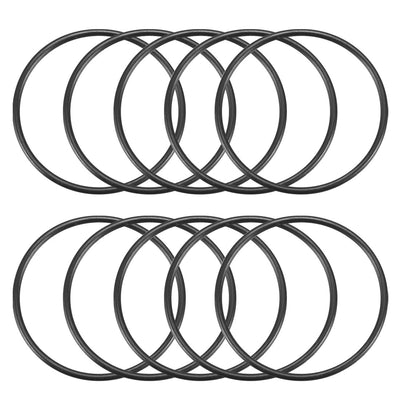 Harfington Nitrile Rubber O-Rings, Metric Nitrile Rubber Sealing Gasket Black Pack of 10