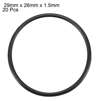 Harfington Nitrile Rubber O-Rings, Metric Nitrile Rubber Sealing Gasket, Pack of 20