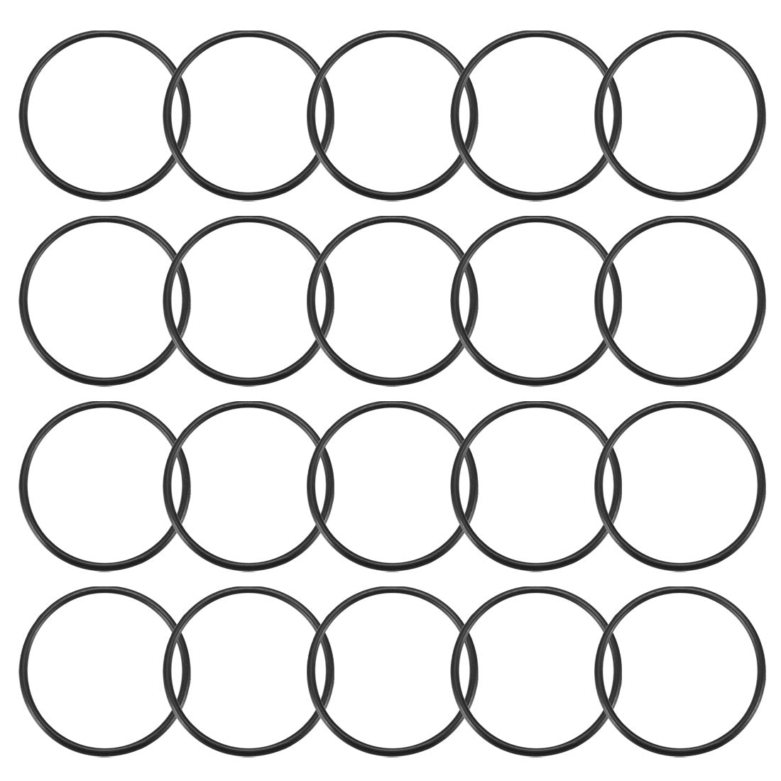 Harfington Nitrile Rubber O-Rings, Metric Nitrile Rubber Sealing Gasket, Pack of 20