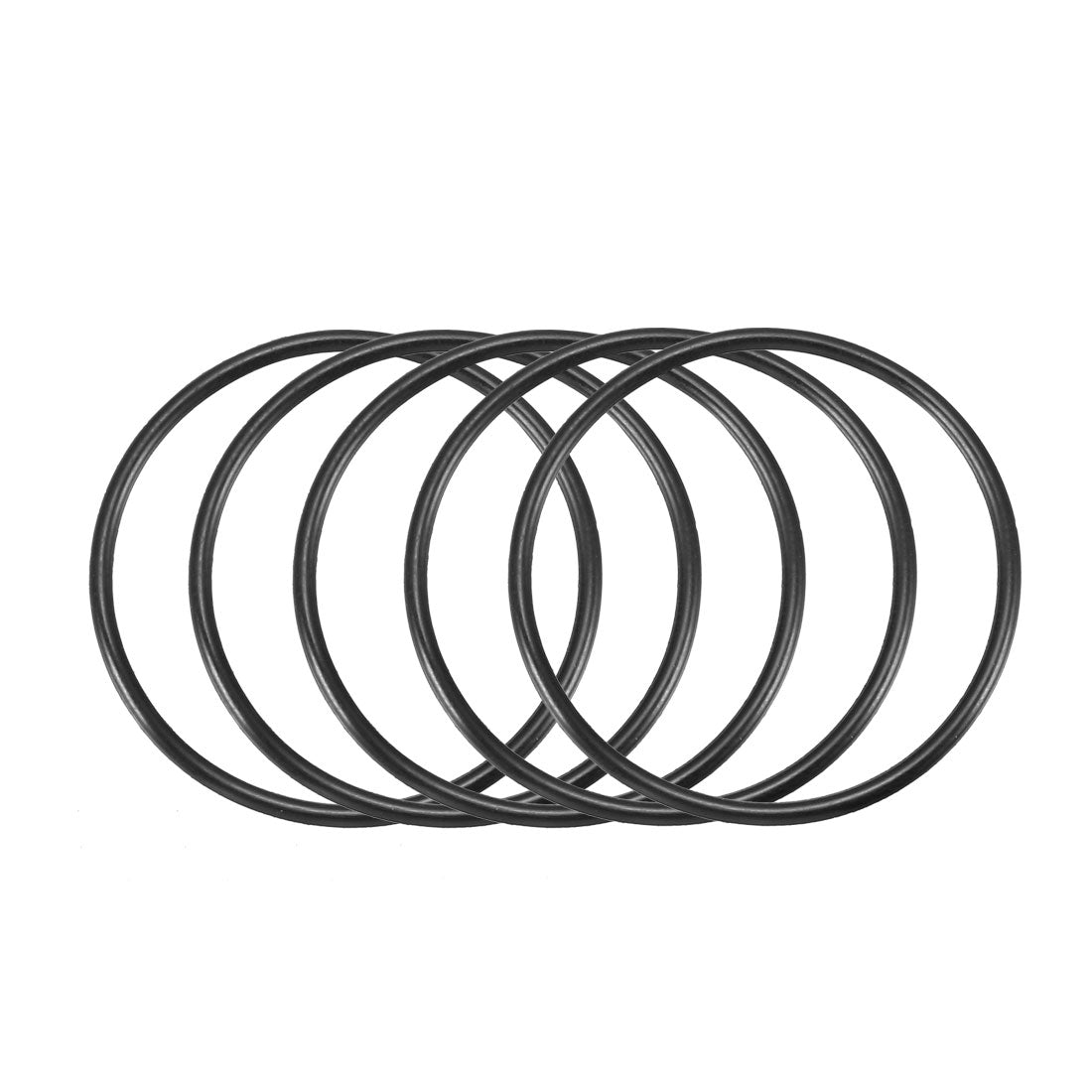 Harfington Nitrile Rubber O-Rings, Metric Nitrile Rubber Sealing Gasket Black Pack of 30